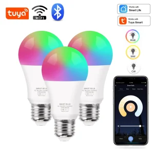 Tuya Wifi/Bluetooth Smart Bulb Alexa Led Lamp E27 RGB Smart Light Bulbs 110V 220V Smart Lamps For Google Assisatnt Smart Life – LED SIJALICE