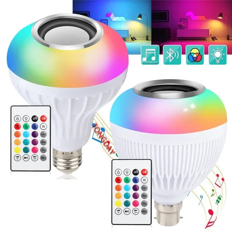 RGB Smart Bluetooth zvučnik Muzička žarulja Šareno svjetlo za pozornicu Cool LED svjetlo Bežični daljinski upravljač sa stereo

 – LED SIJALICE
